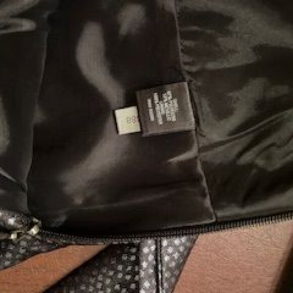 Express Silver and Black High Rise Skirt With Sash Tie Size 2 NWT - Picture 8 of 9